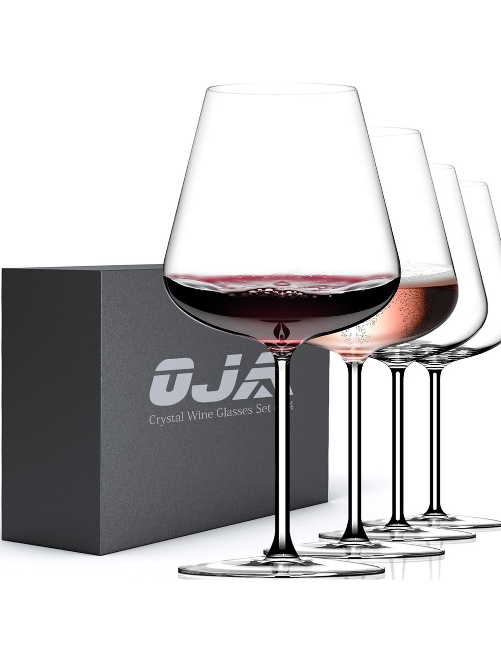 New in box Amazon Crystal Wine Glasses Set - Clear